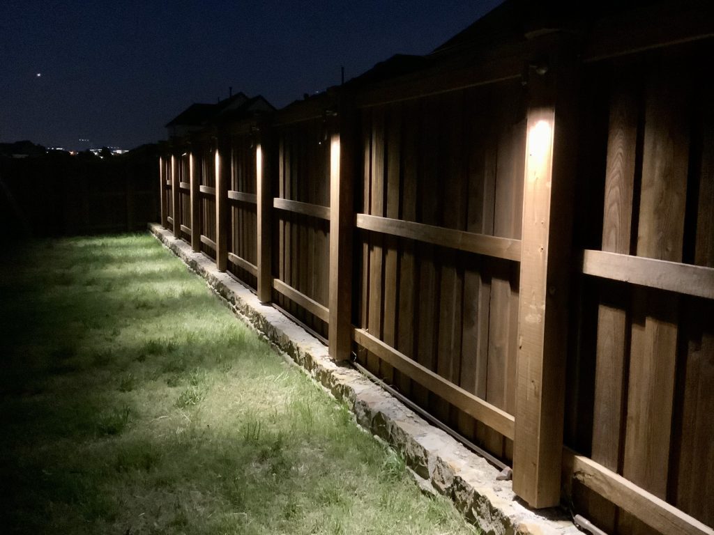 Landscape and soffit lighting installation DFW Texas