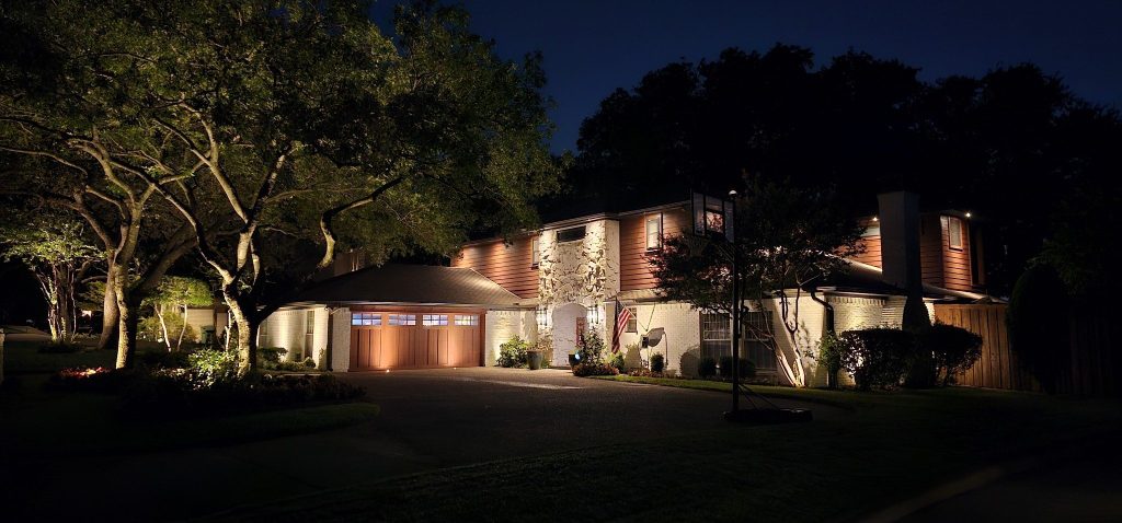 Landscape and exterior lighting installation DFW Texas - Bernardy Lighting